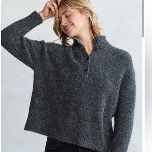 NWOT Jenni Kayne Boucle Button Pullover